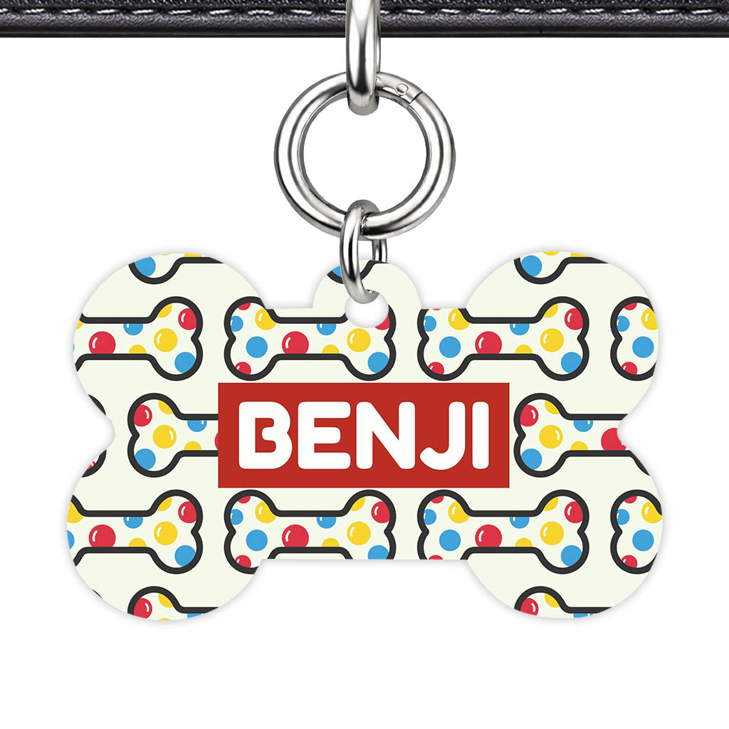 Dotti Dog Bones QR Smart Pet Id Tag (Dog Tag & Cat Tag)