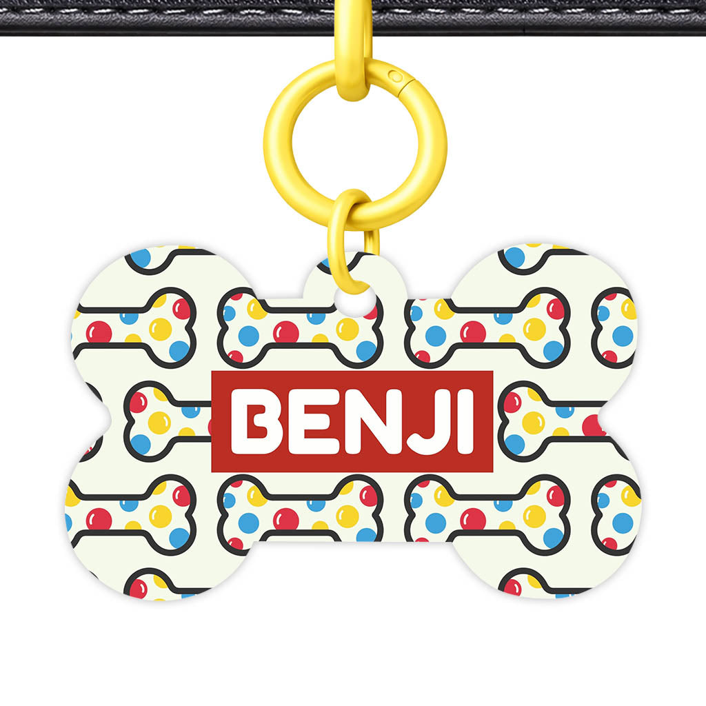 Dotti Dog Bones QR Smart Pet Id Tag (Dog Tag & Cat Tag)