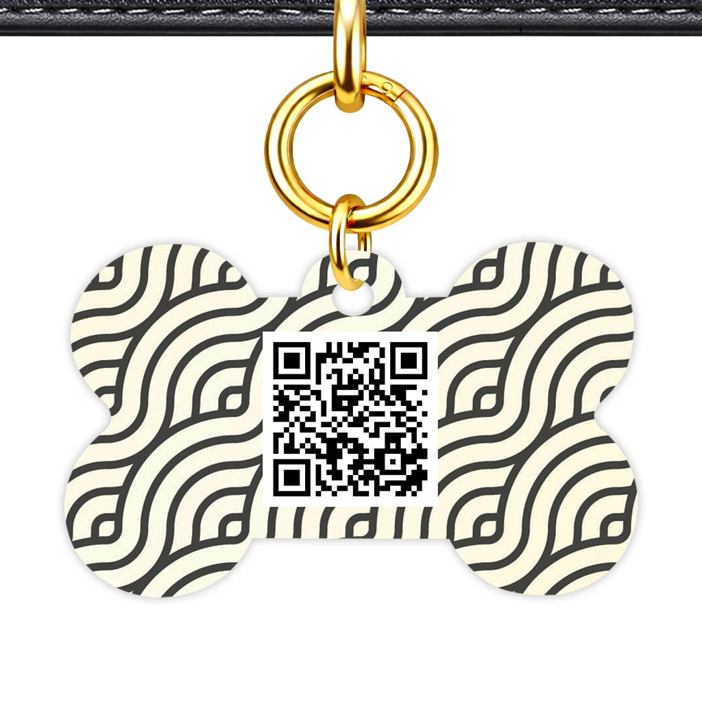 Vintage Cool QR Smart Pet Id Tag (Dog Tag & Cat Tag)