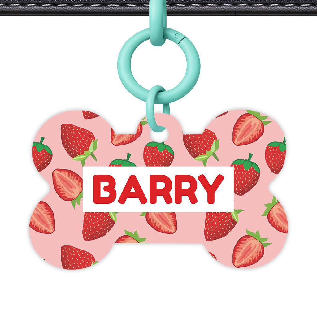 Strawberry Fun QR Smart Pet Id Tag (Dog Tag & Cat Tag)