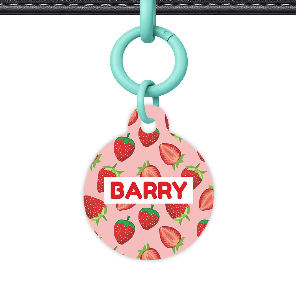 Strawberry Fun QR Smart Pet Id Tag (Dog Tag & Cat Tag)