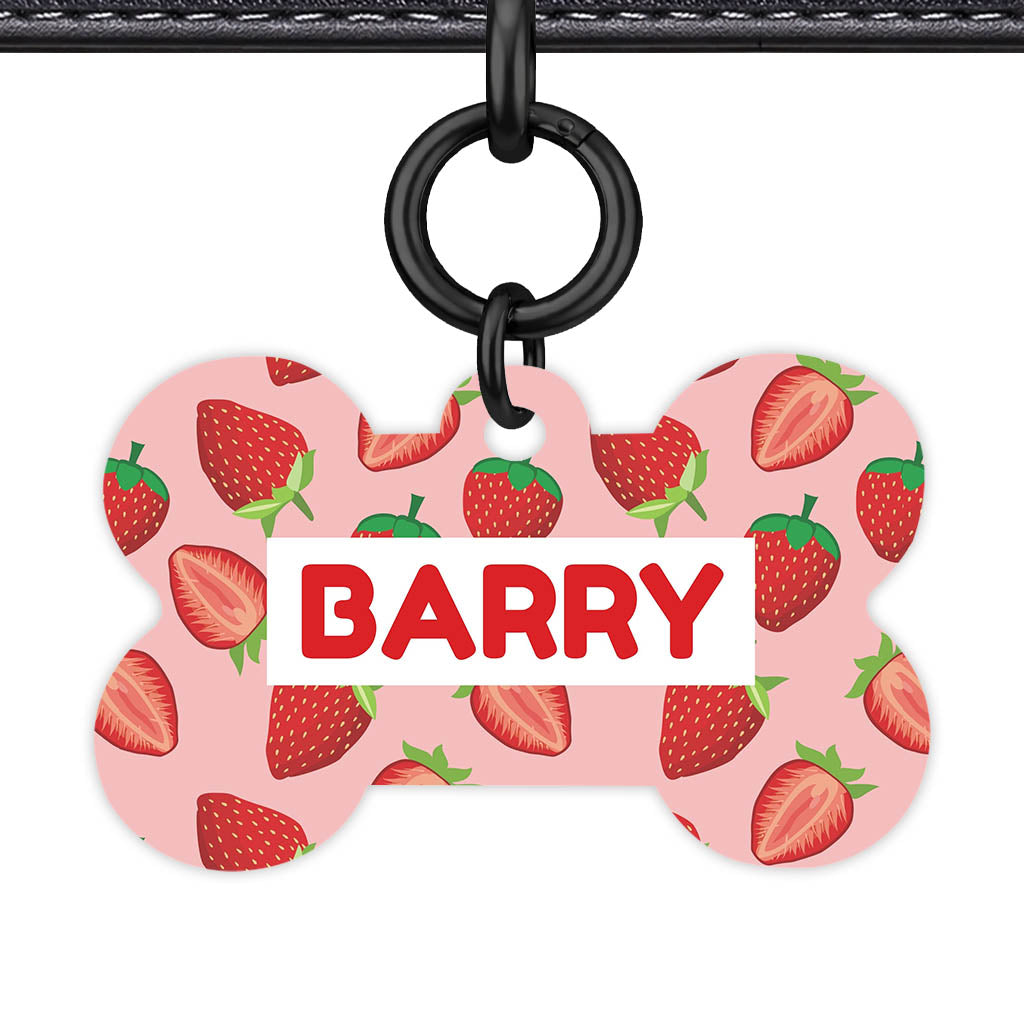 Strawberry Fun QR Smart Pet Id Tag (Dog Tag & Cat Tag)