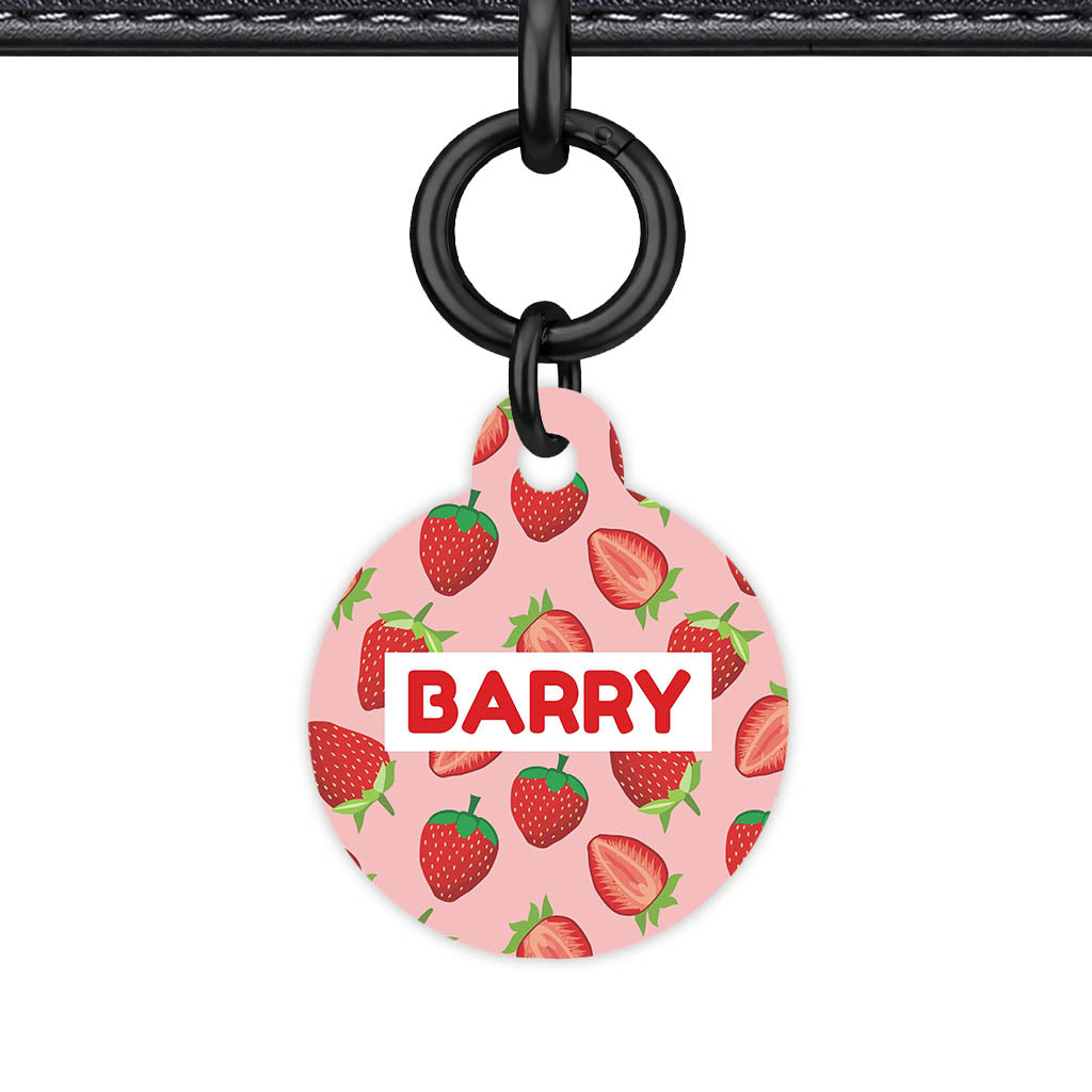 Strawberry Fun QR Smart Pet Id Tag (Dog Tag & Cat Tag)