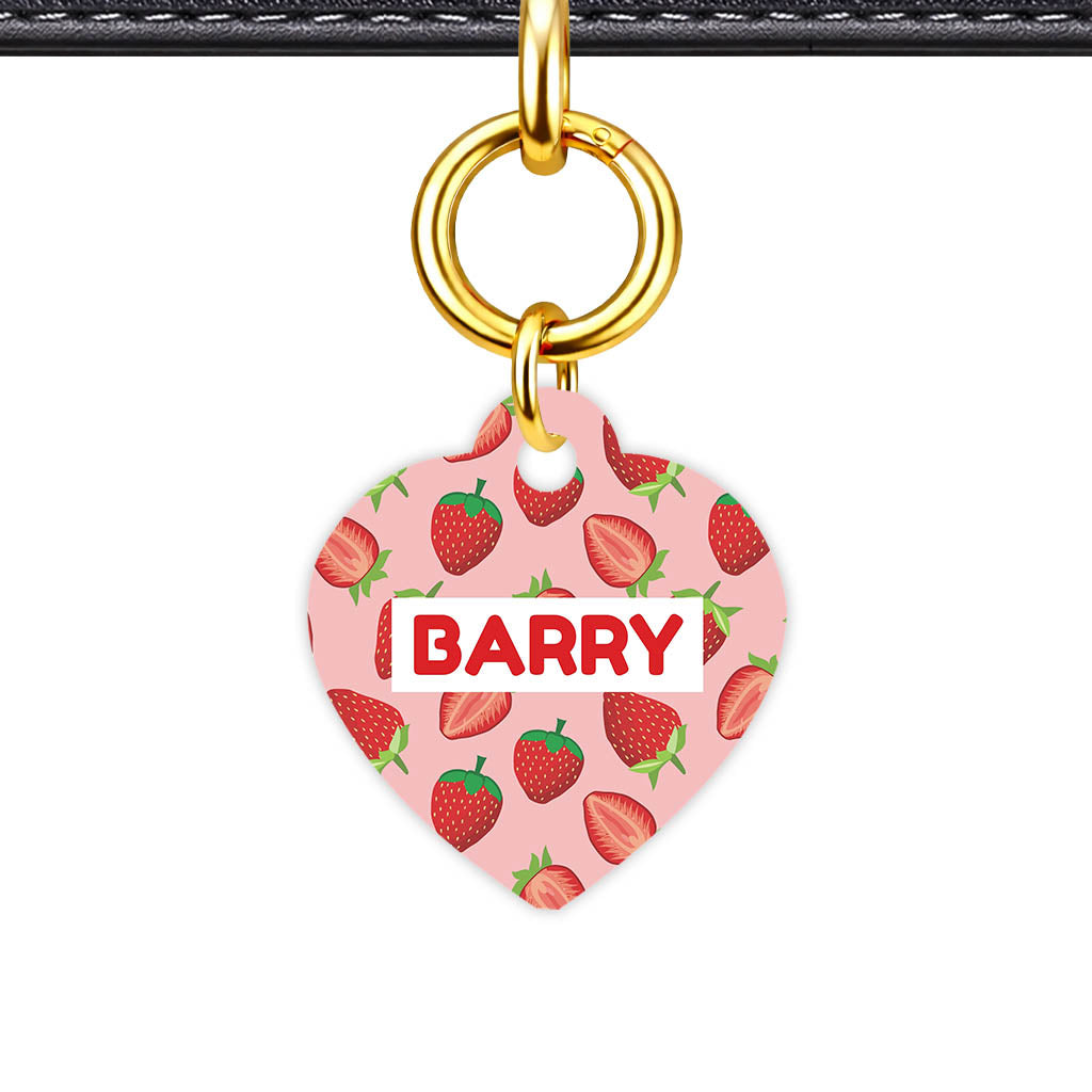 Strawberry Fun QR Smart Pet Id Tag (Dog Tag & Cat Tag)