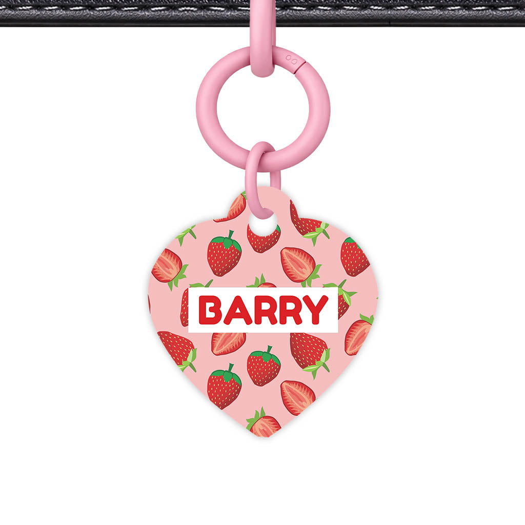 Strawberry Fun QR Smart Pet Id Tag (Dog Tag & Cat Tag)