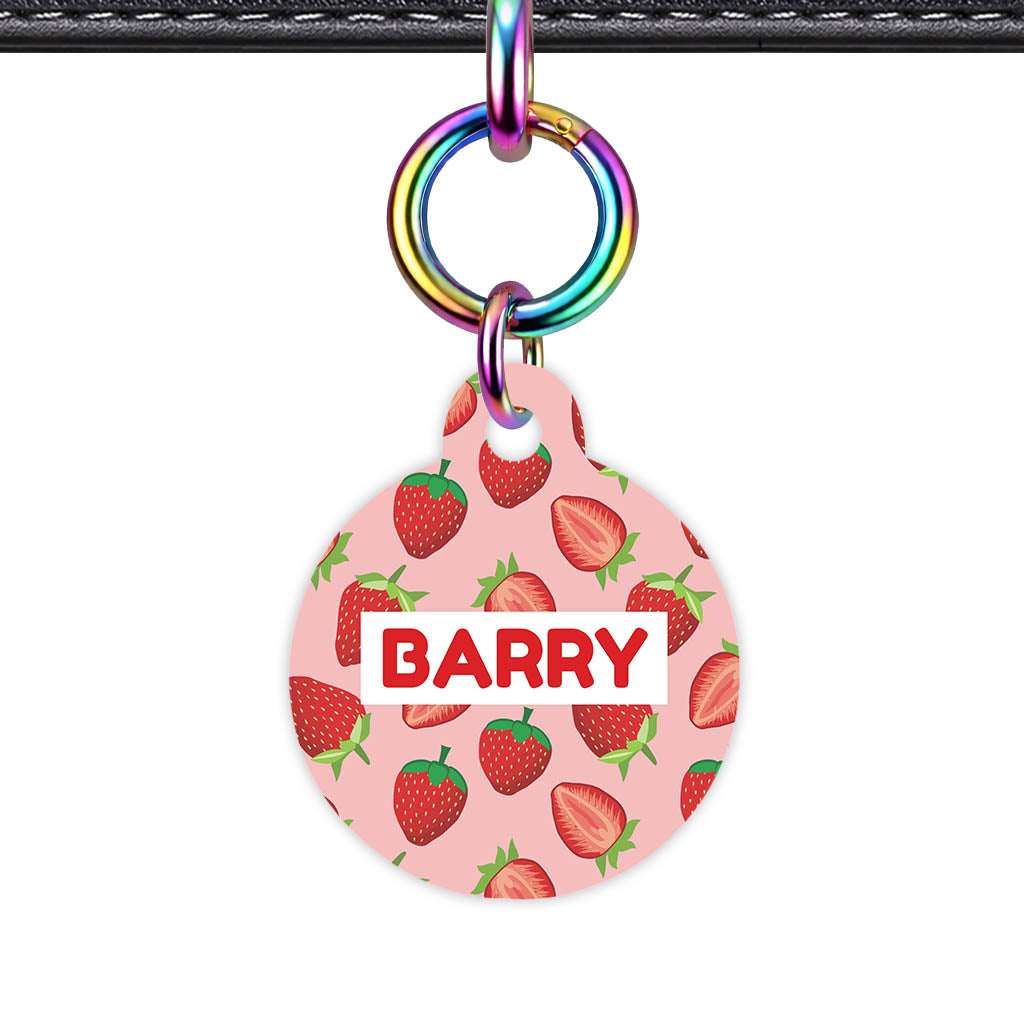 Strawberry Fun QR Smart Pet Id Tag (Dog Tag & Cat Tag)