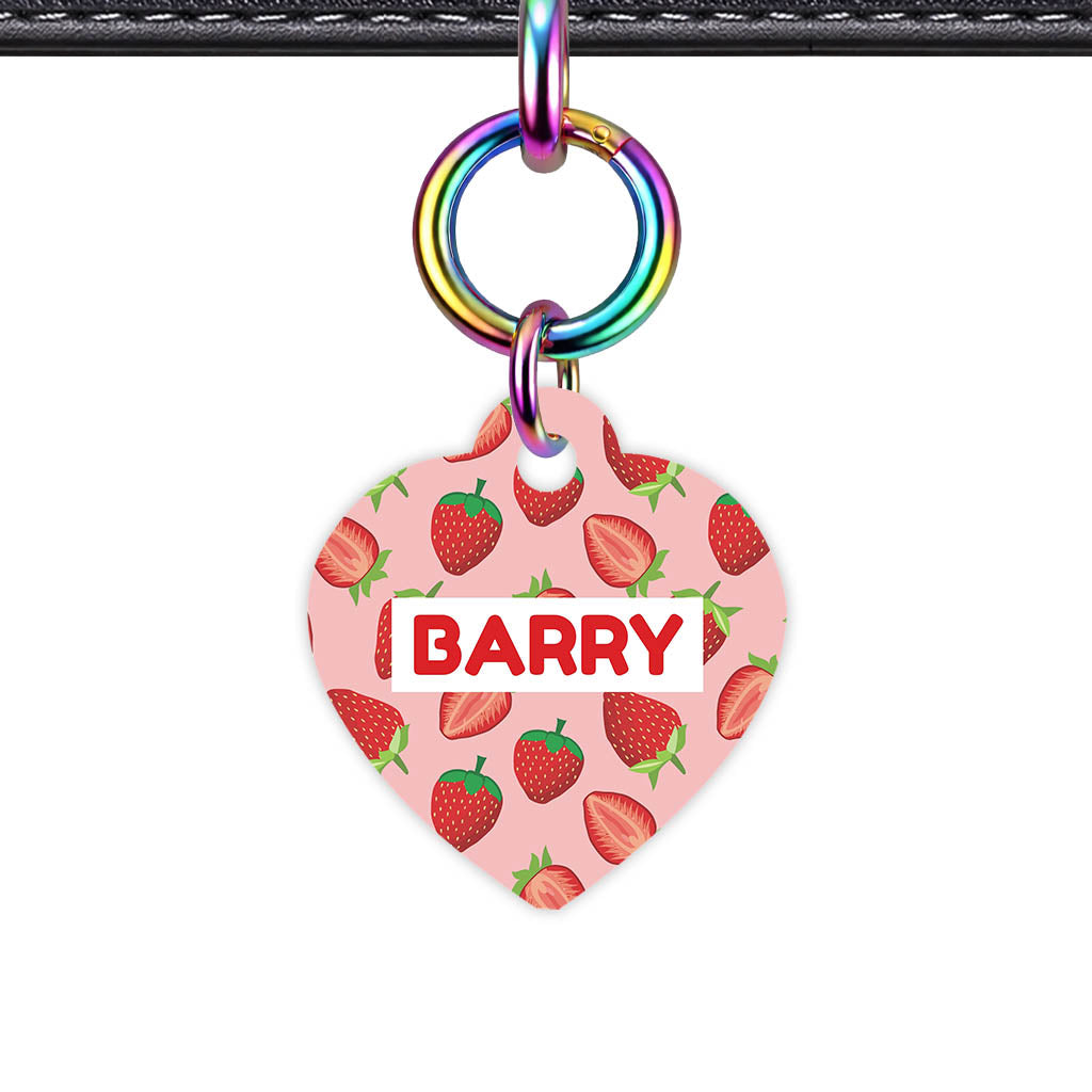 Strawberry Fun QR Smart Pet Id Tag (Dog Tag & Cat Tag)