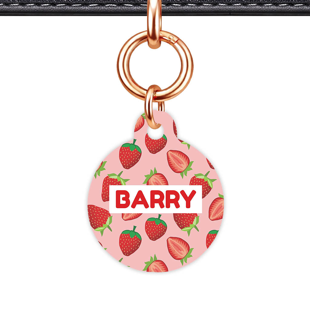 Strawberry Fun QR Smart Pet Id Tag (Dog Tag & Cat Tag)