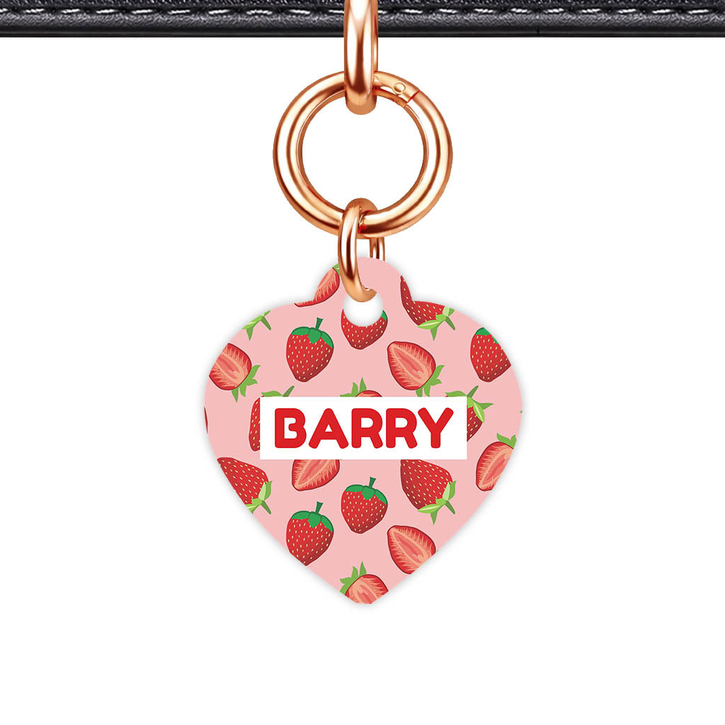 Strawberry Fun QR Smart Pet Id Tag (Dog Tag & Cat Tag)