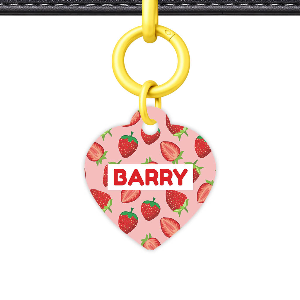 Strawberry Fun QR Smart Pet Id Tag (Dog Tag & Cat Tag)
