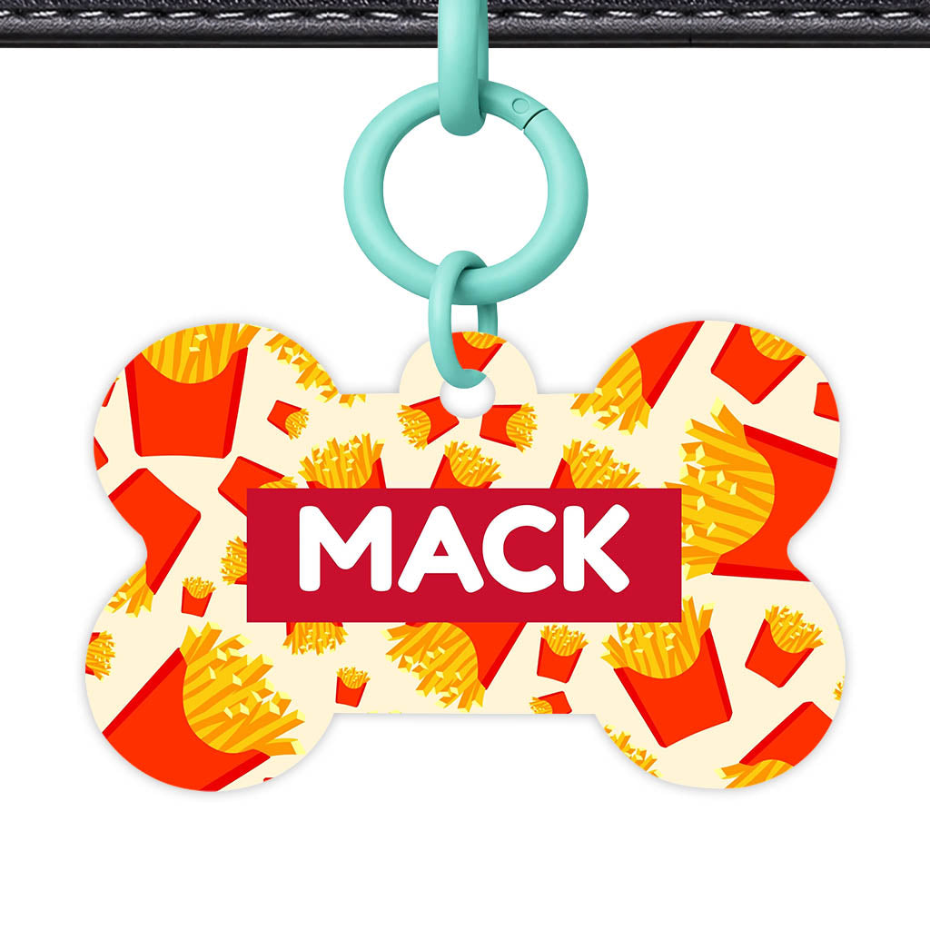 Fries the Side QR Smart Pet Id Tag (Dog Tag & Cat Tag)