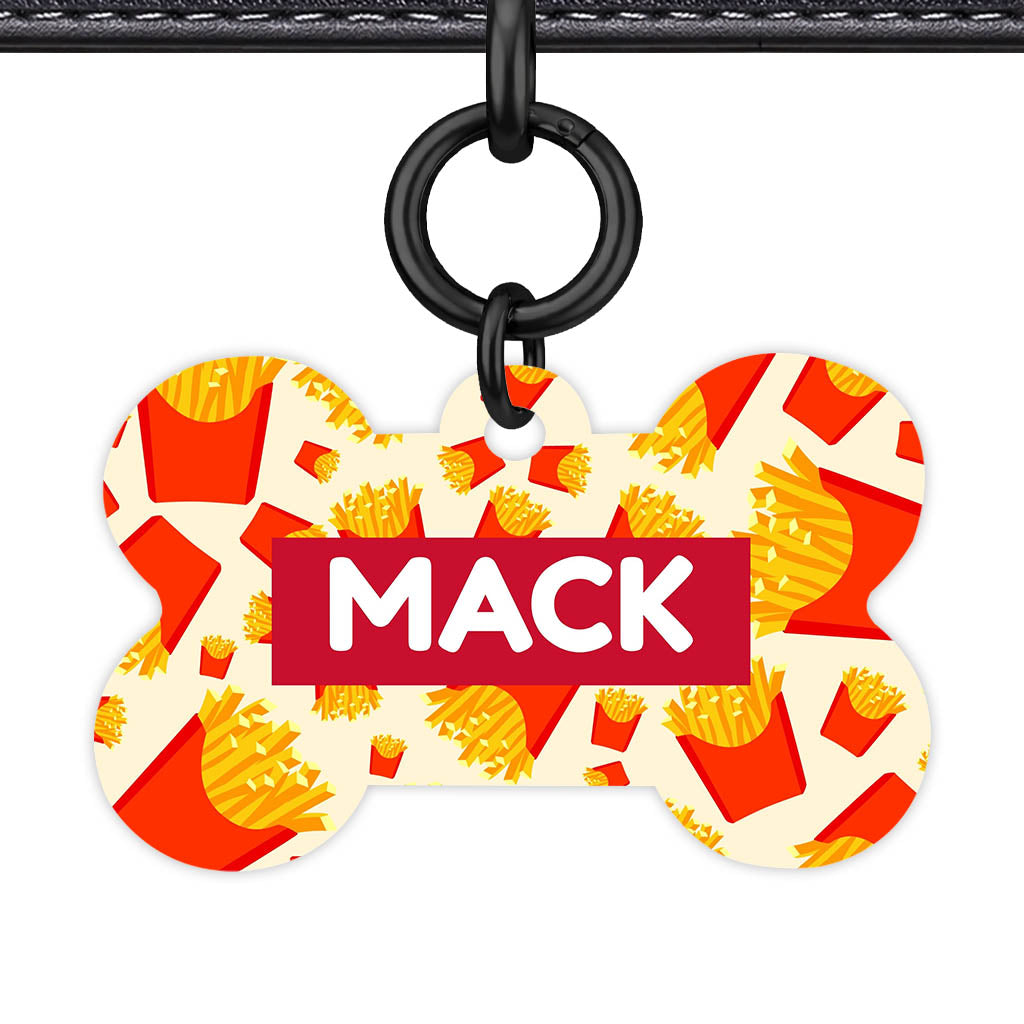 Fries the Side QR Smart Pet Id Tag (Dog Tag & Cat Tag)