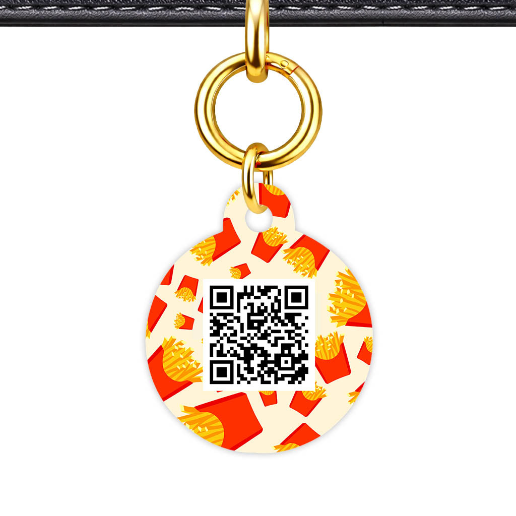 Fries the Side QR Smart Pet Id Tag (Dog Tag & Cat Tag)