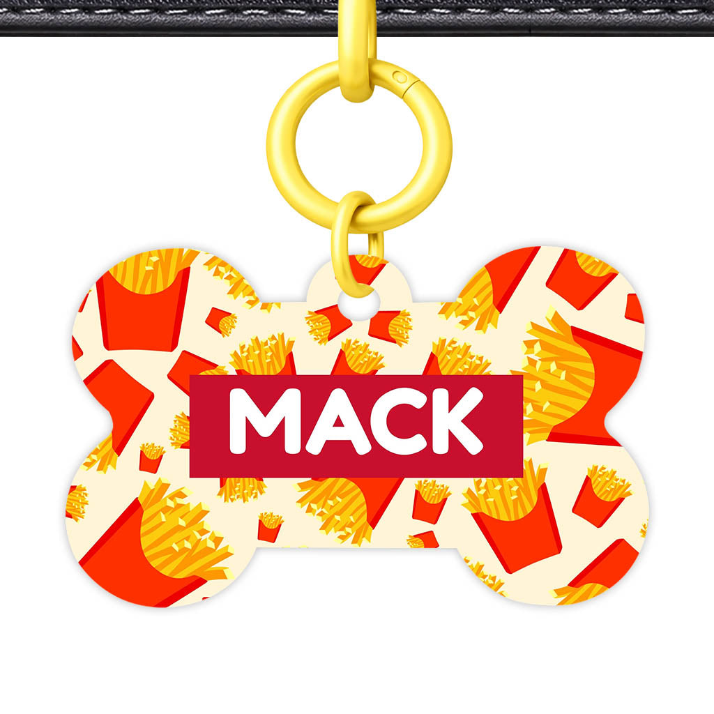 Fries the Side QR Smart Pet Id Tag (Dog Tag & Cat Tag)