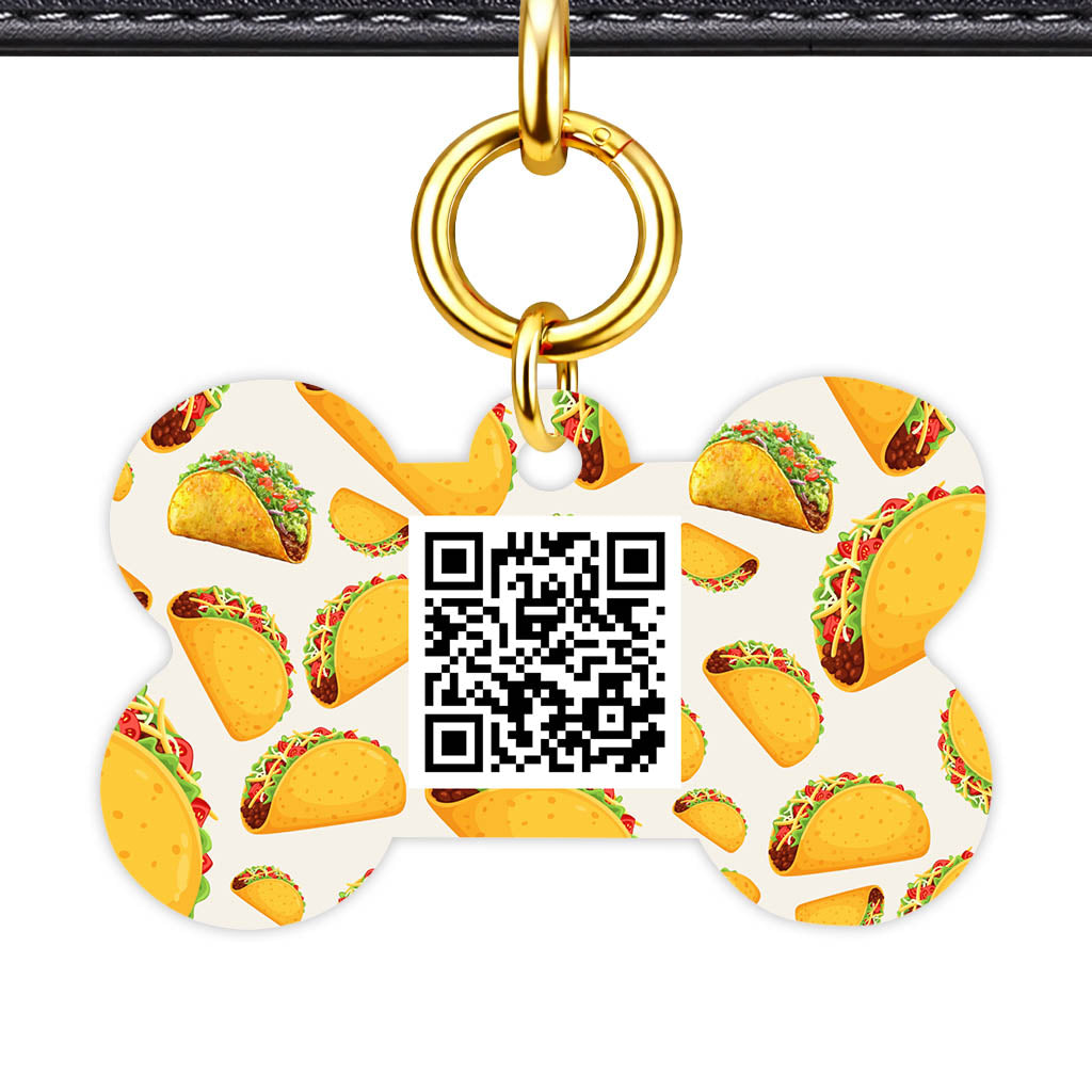 Tacos QR Smart Pet Id Tag (Dog Tag & Cat Tag)
