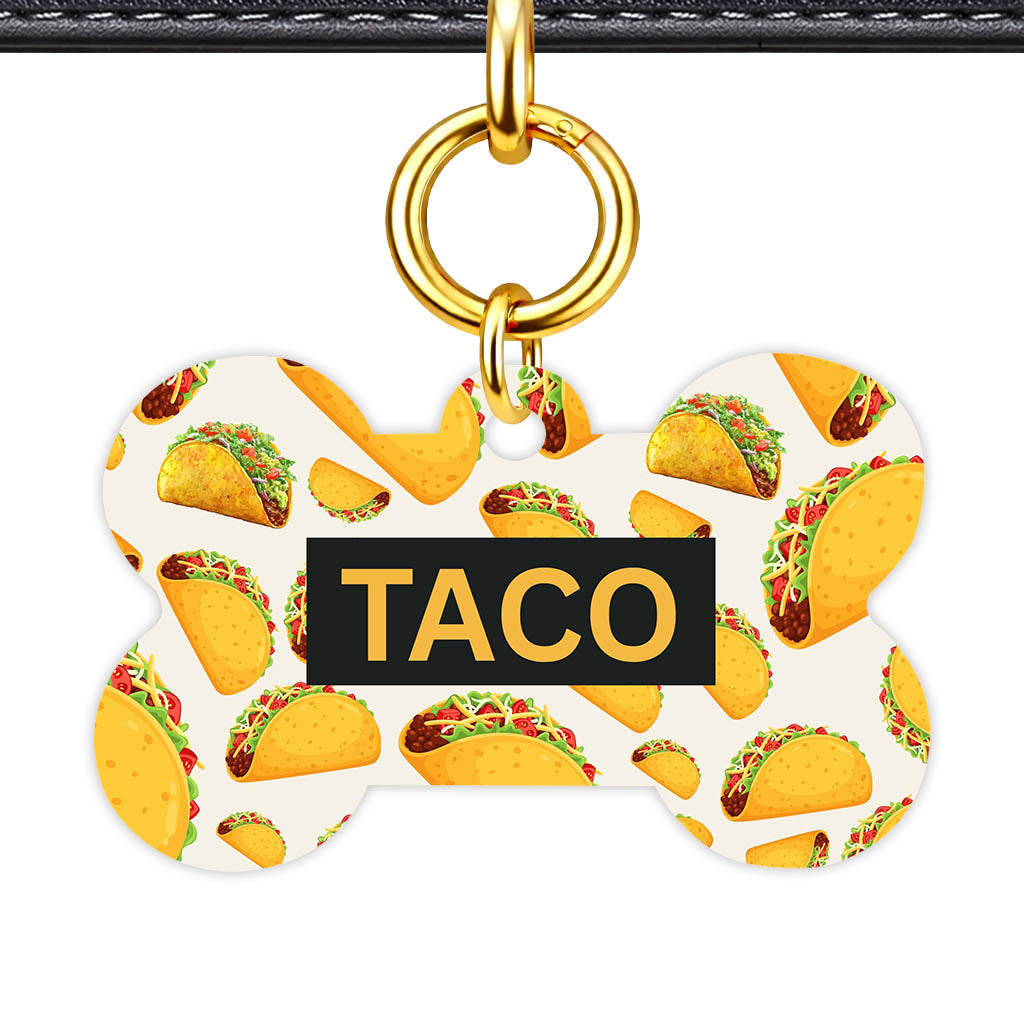 Tacos QR Smart Pet Id Tag (Dog Tag & Cat Tag)