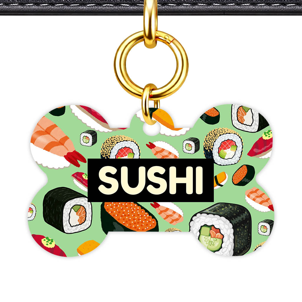 Sushi Heaven QR Smart Pet Id Tag (Dog Tag & Cat Tag)