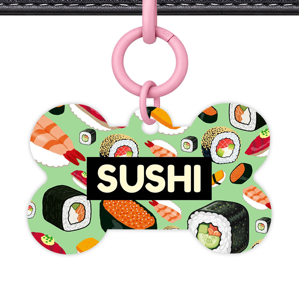 Sushi Heaven QR Smart Pet Id Tag (Dog Tag & Cat Tag)