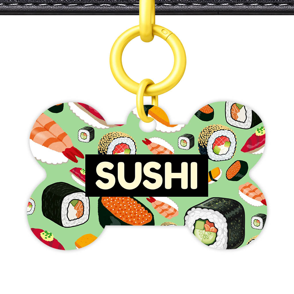 Sushi Heaven QR Smart Pet Id Tag (Dog Tag & Cat Tag)