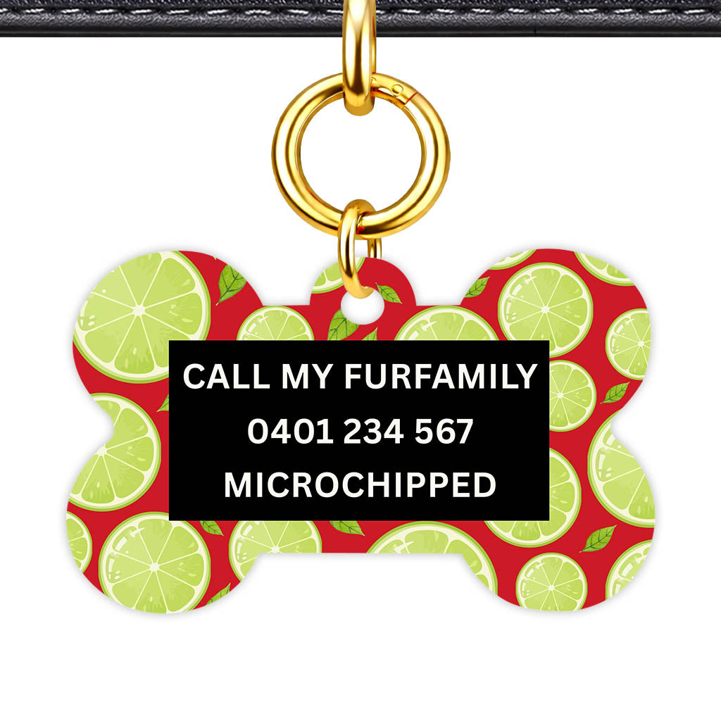Lime Slices Classic Pet Id (Dog Tag & Cat Tag)