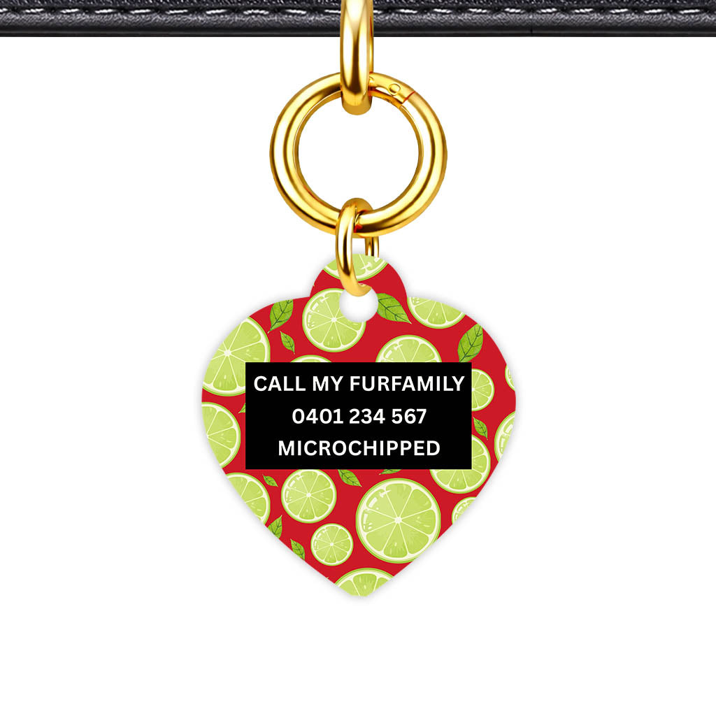 Lime Slices Classic Pet Id (Dog Tag & Cat Tag)