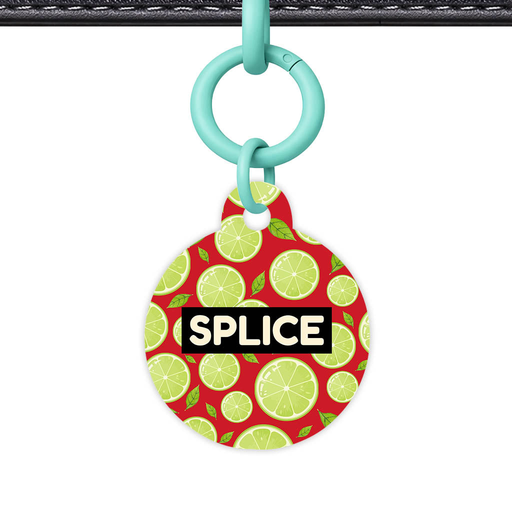 Lime Slices QR Smart Pet Id Tag (Dog Tag & Cat Tag)