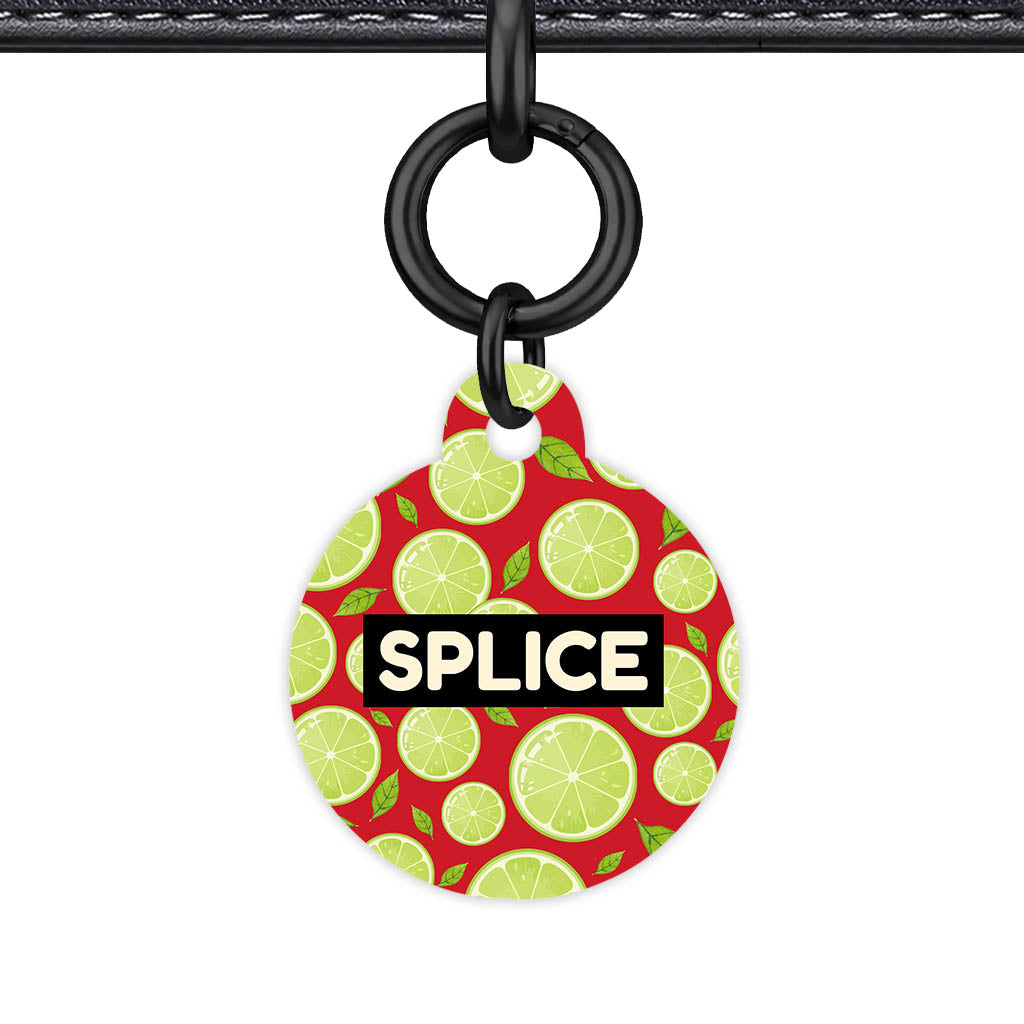 Lime Slices QR Smart Pet Id Tag (Dog Tag & Cat Tag)
