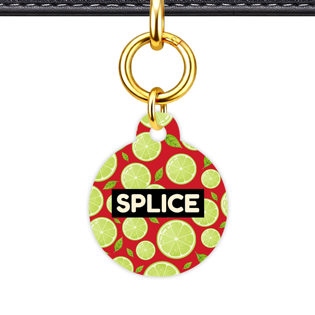 Lime Slices Classic Pet Id (Dog Tag & Cat Tag)