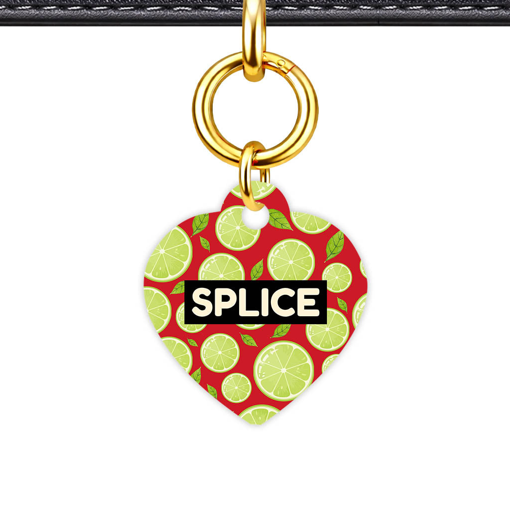 Lime Slices QR Smart Pet Id Tag (Dog Tag & Cat Tag)