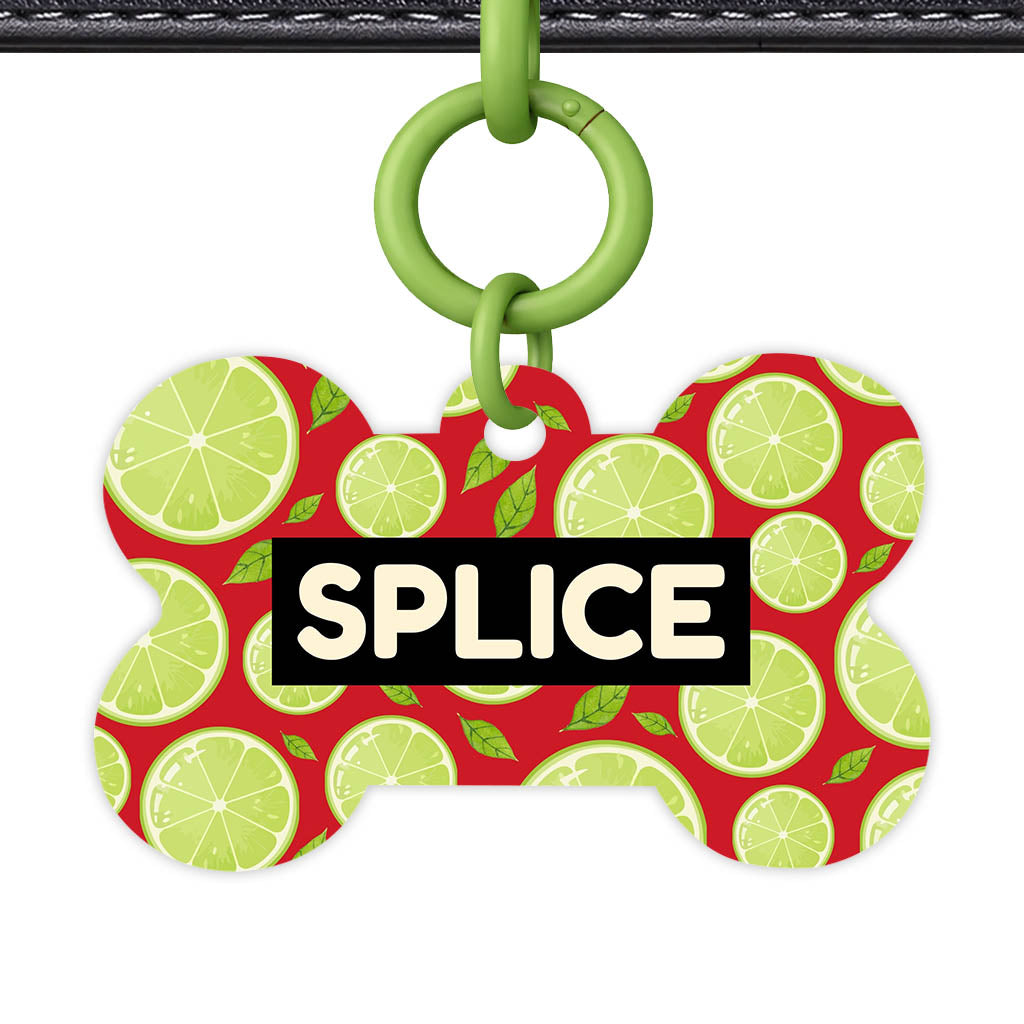 Lime Slices Classic Pet Id (Dog Tag & Cat Tag)