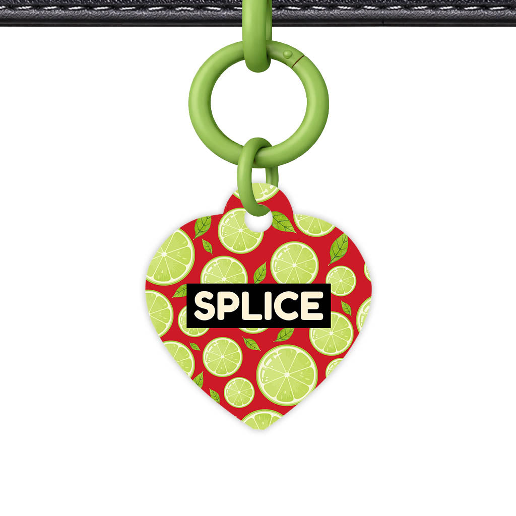 Lime Slices QR Smart Pet Id Tag (Dog Tag & Cat Tag)