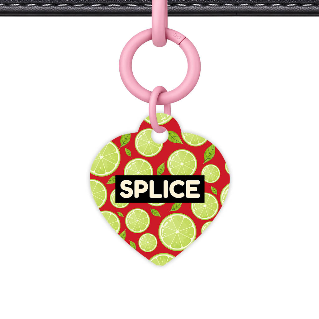 Lime Slices QR Smart Pet Id Tag (Dog Tag & Cat Tag)