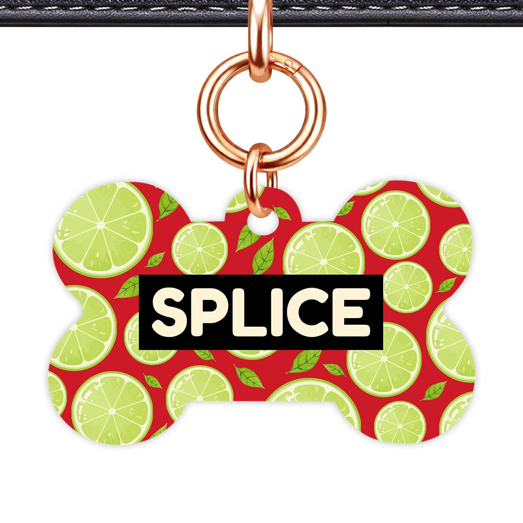 Lime Slices Classic Pet Id (Dog Tag & Cat Tag)
