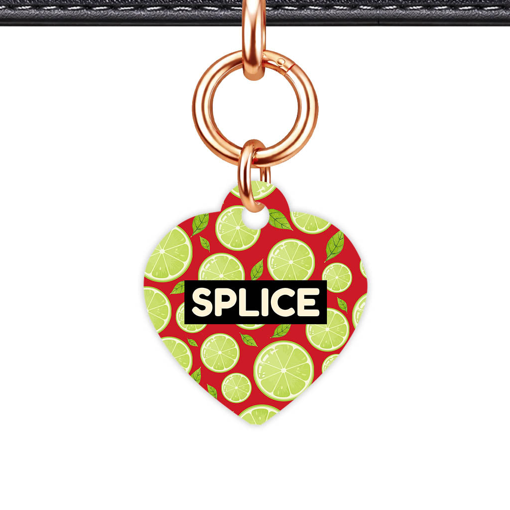 Lime Slices QR Smart Pet Id Tag (Dog Tag & Cat Tag)