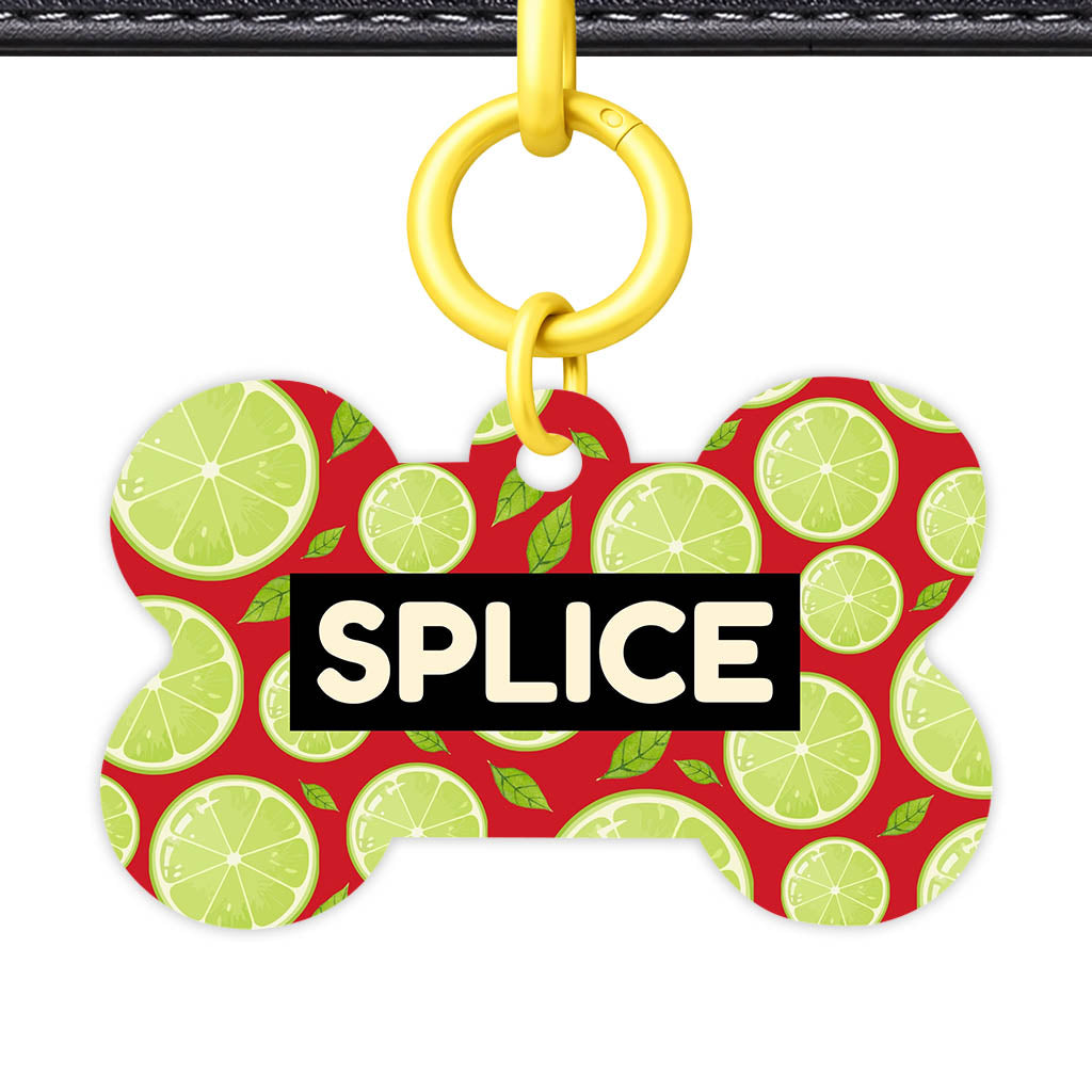 Lime Slices Classic Pet Id (Dog Tag & Cat Tag)