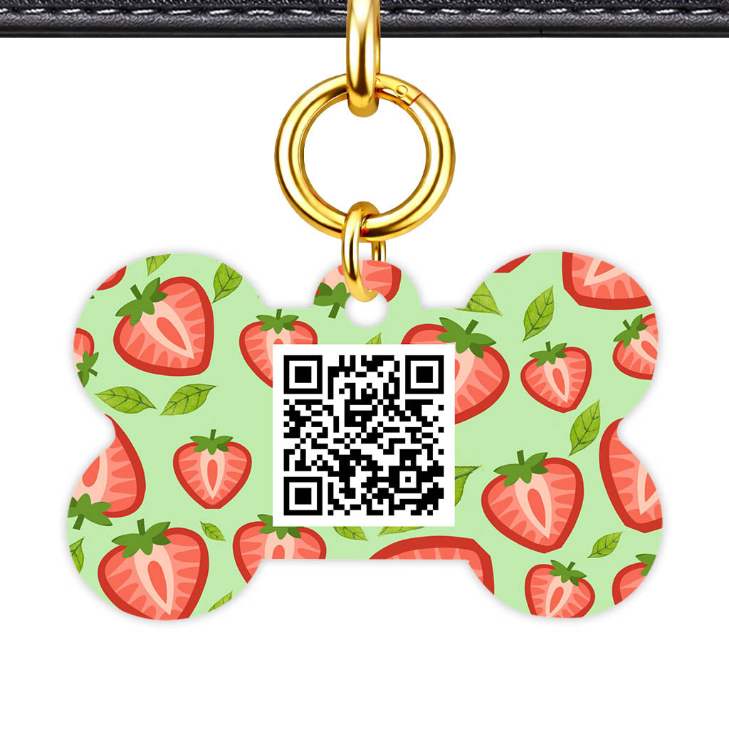 Berry Bliss QR Smart Pet Id Tag (Dog Tag & Cat Tag)
