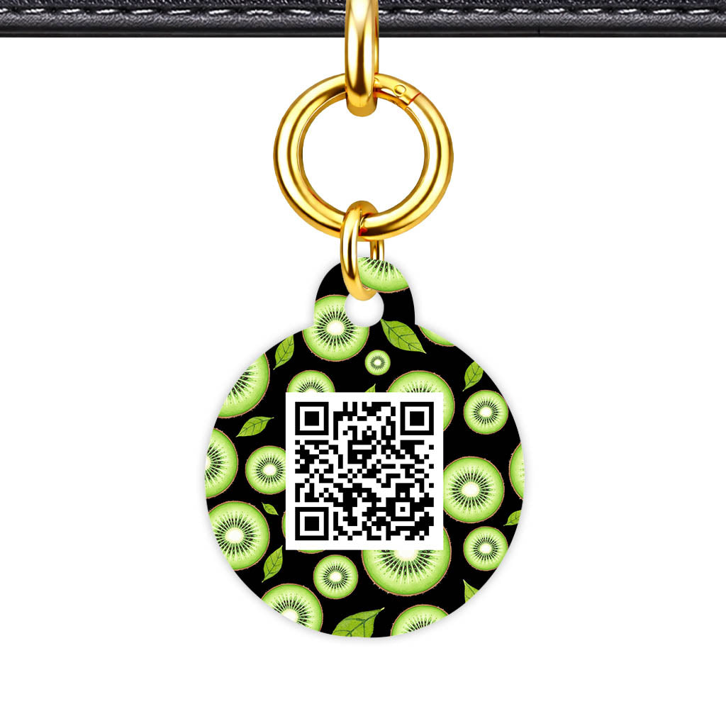 Kiwi Slices QR Smart Pet Id Tag (Dog Tag & Cat Tag)