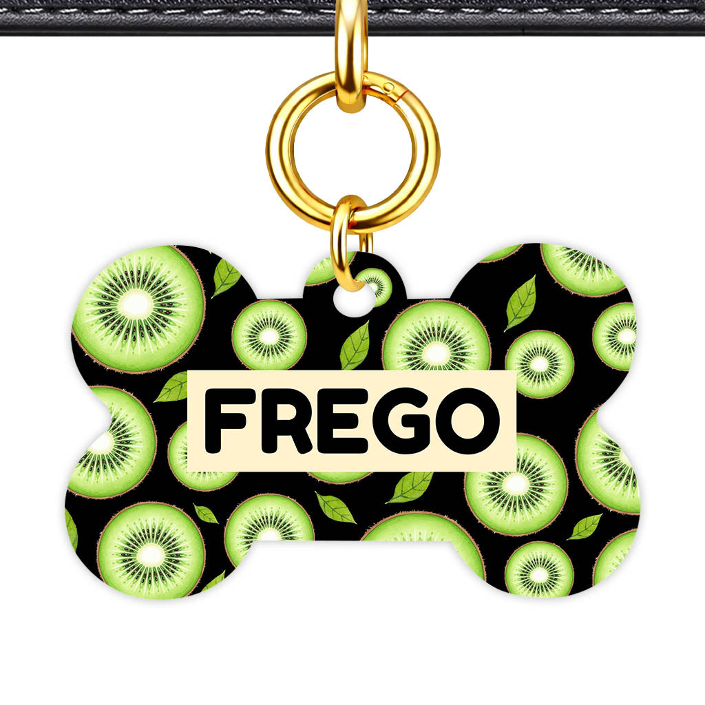 Kiwi Slices QR Smart Pet Id Tag (Dog Tag & Cat Tag)