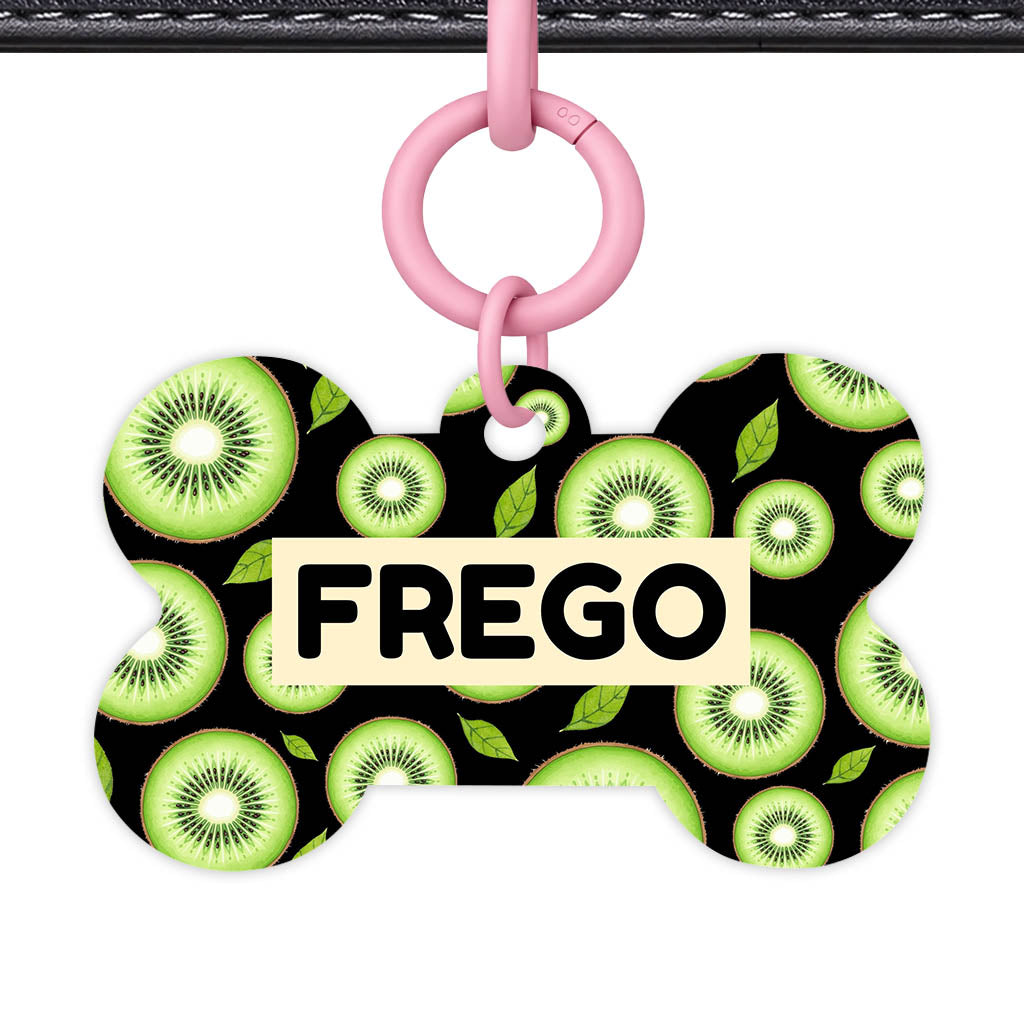 Kiwi Slices QR Smart Pet Id Tag (Dog Tag & Cat Tag)