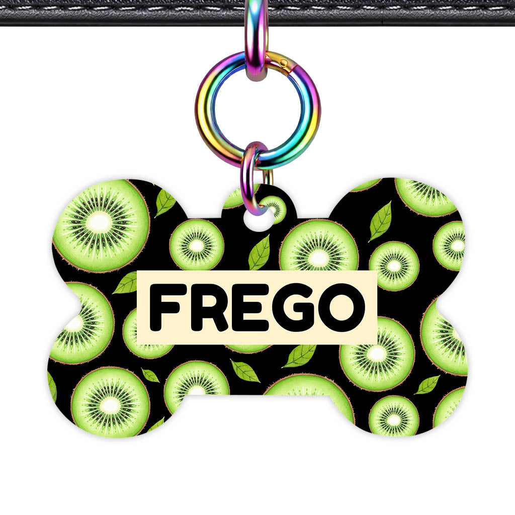 Kiwi Slices QR Smart Pet Id Tag (Dog Tag & Cat Tag)