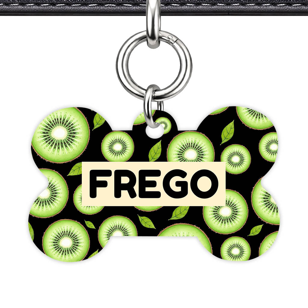 Kiwi Slices QR Smart Pet Id Tag (Dog Tag & Cat Tag)