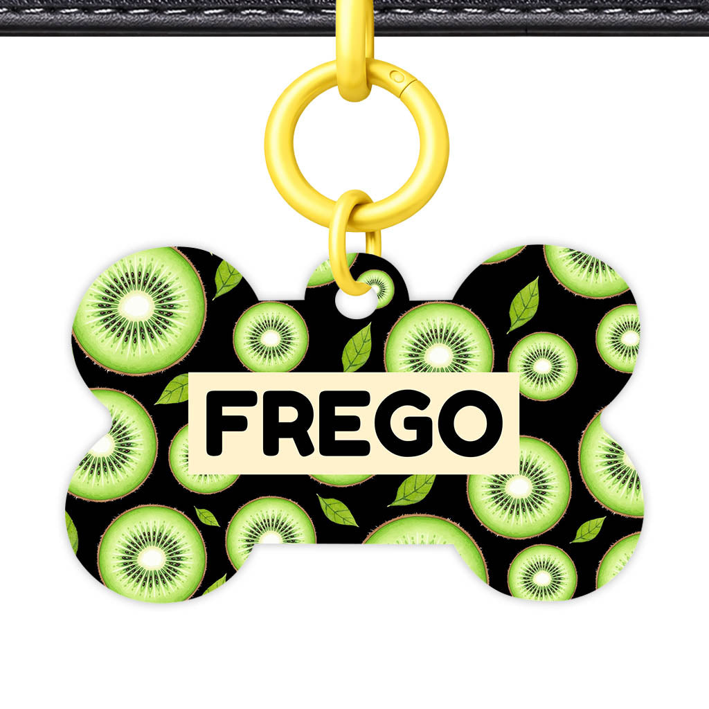 Kiwi Slices QR Smart Pet Id Tag (Dog Tag & Cat Tag)