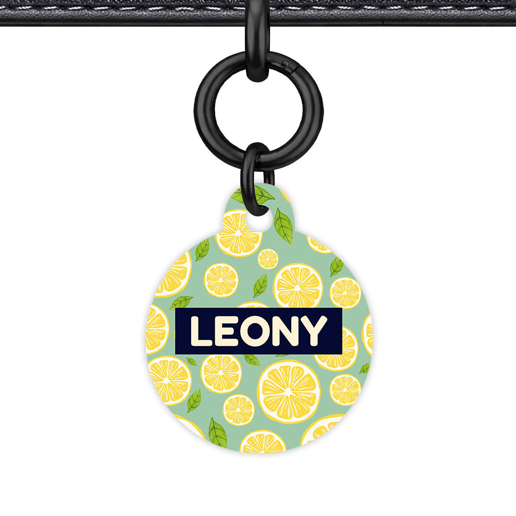 Lemon Slices QR Smart Pet Id Tag (Dog Tag & Cat Tag)