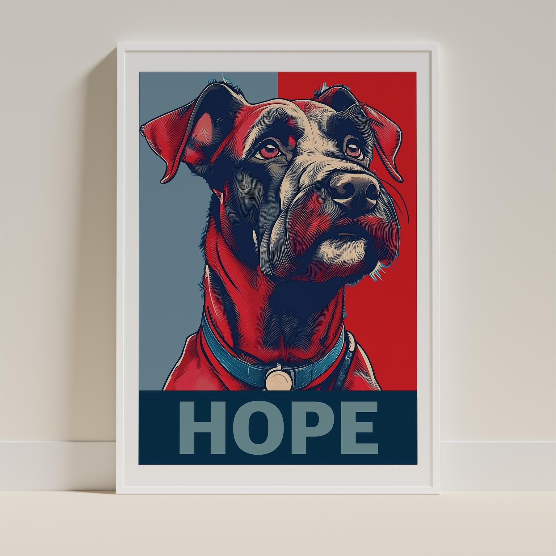 Black Russian Terrier HOPE Series Inspired by the Obama Poster image 9