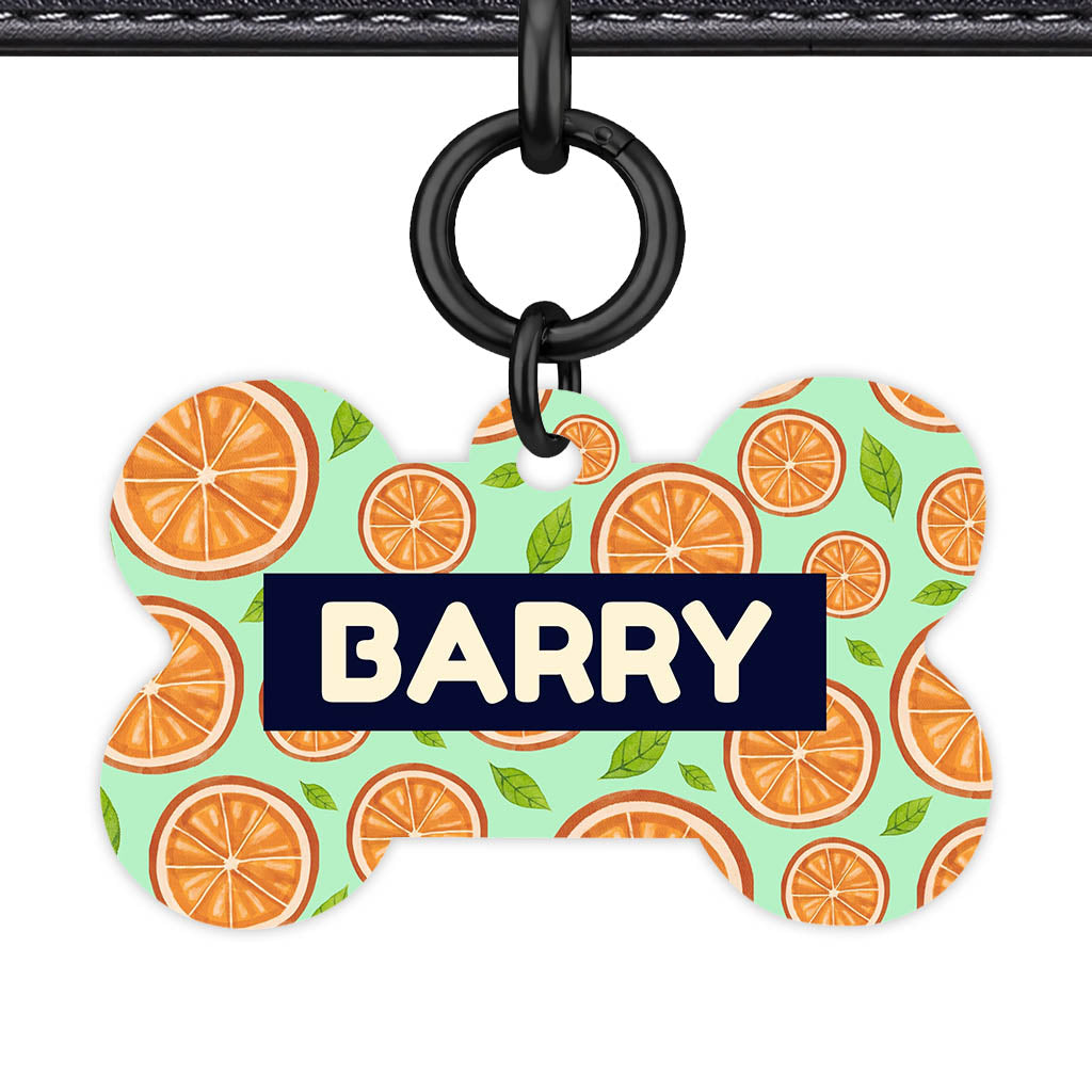 Orange Slices QR Smart Pet Id Tag (Dog Tag & Cat Tag)