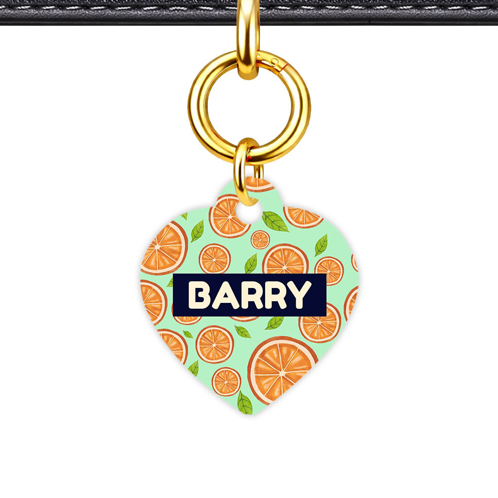 Orange Slices QR Smart Pet Id Tag (Dog Tag & Cat Tag)