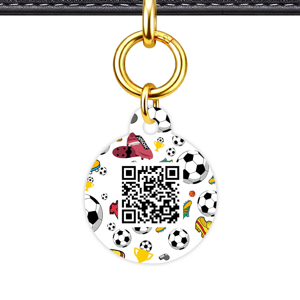 Fottball Vibes QR Smart Pet Id Tag (Dog Tag & Cat Tag)