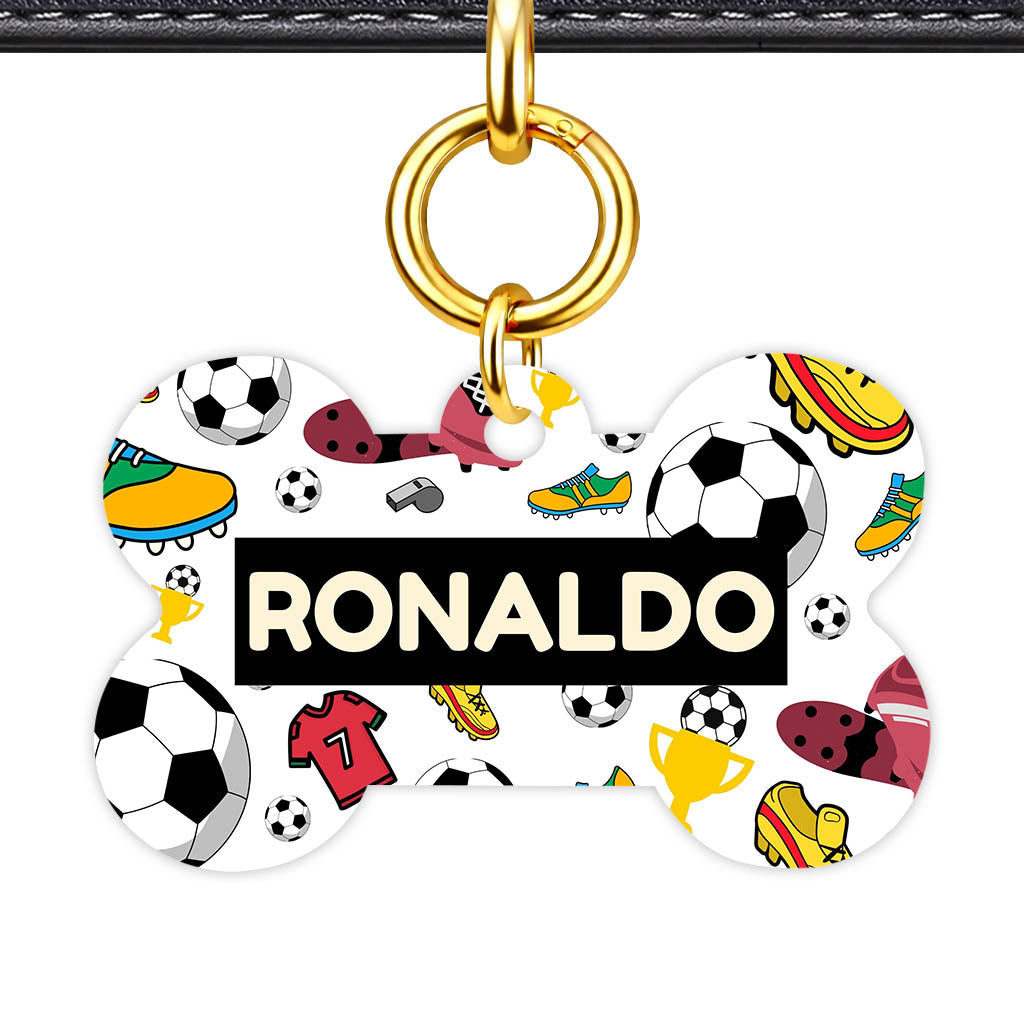 Fottball Vibes QR Smart Pet Id Tag (Dog Tag & Cat Tag)