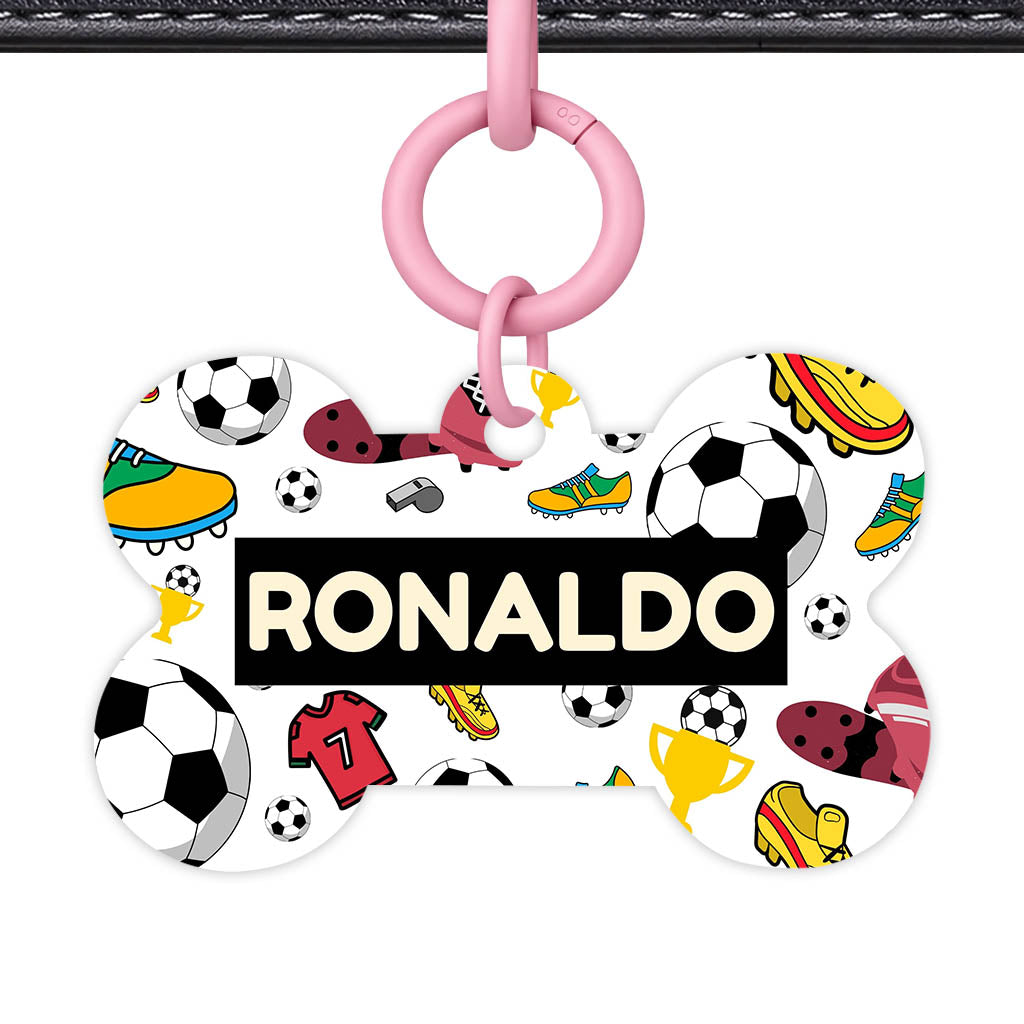 Fottball Vibes QR Smart Pet Id Tag (Dog Tag & Cat Tag)