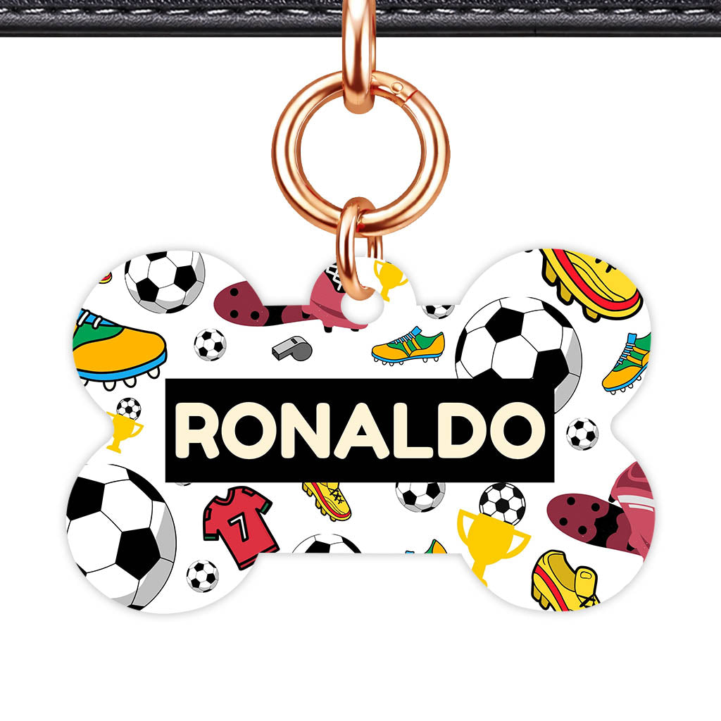 Fottball Vibes QR Smart Pet Id Tag (Dog Tag & Cat Tag)